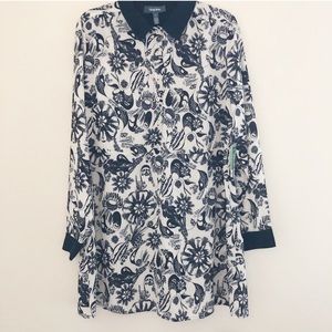 ModCloth Black & White Floral Dress
